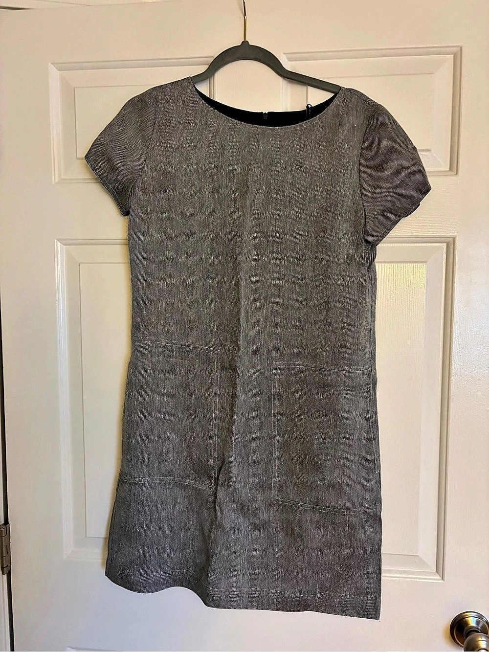 Theory Mini Shift Dress in Gray NWT